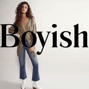 BOYISH The Darcy Kick Flare Jeans in Rear Window 32 EUC